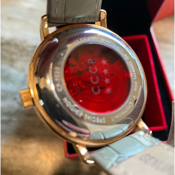 NWT AUTOMATIC CCCP WATCH IN ROSE GOLD TONE W/ LEATHER BAND - Picture 3 of 9